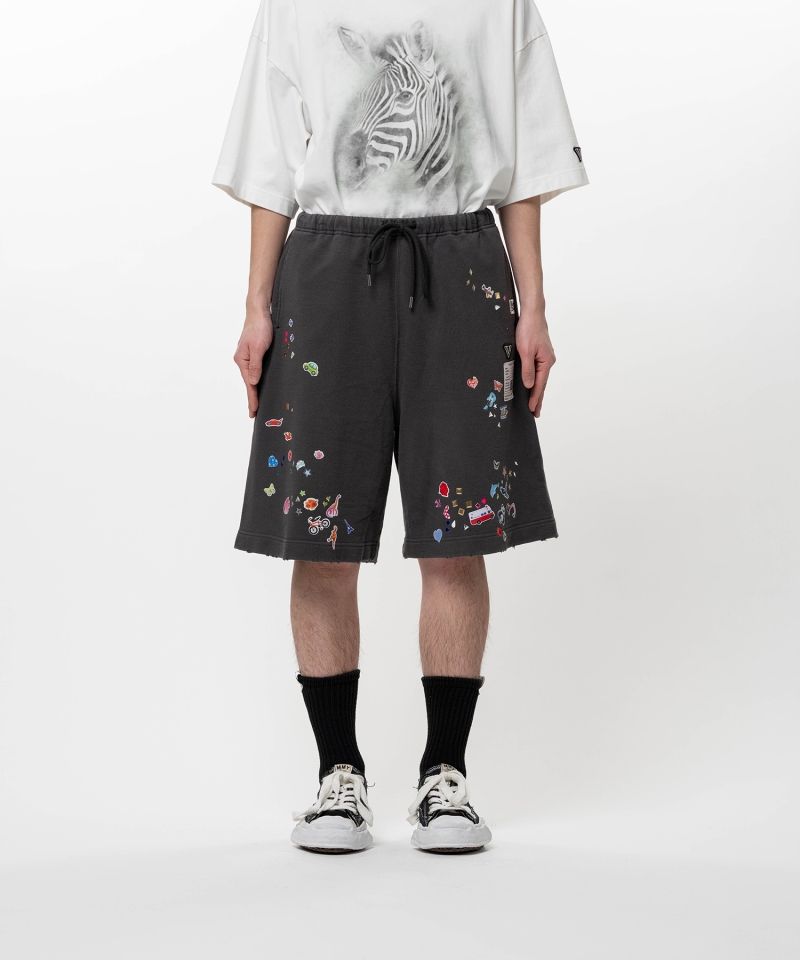 Kids Sticker Printed Sweat Shorts