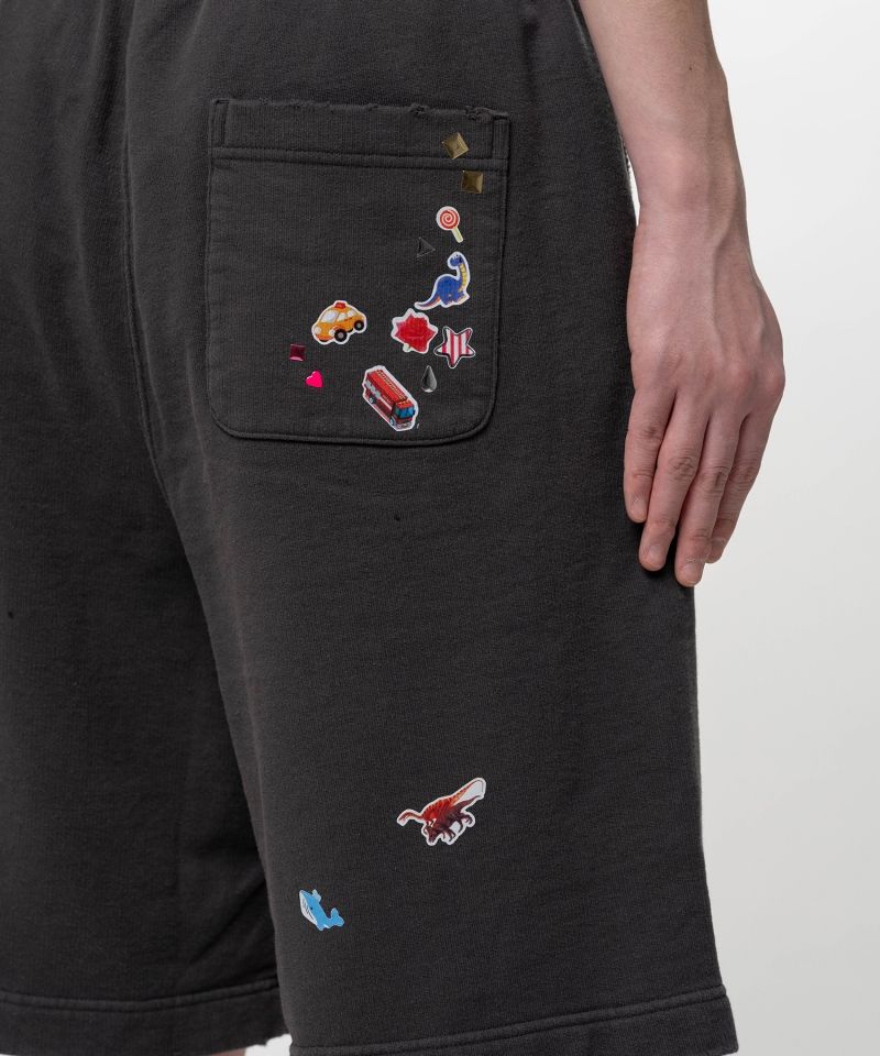 Kids Sticker Printed Sweat Shorts