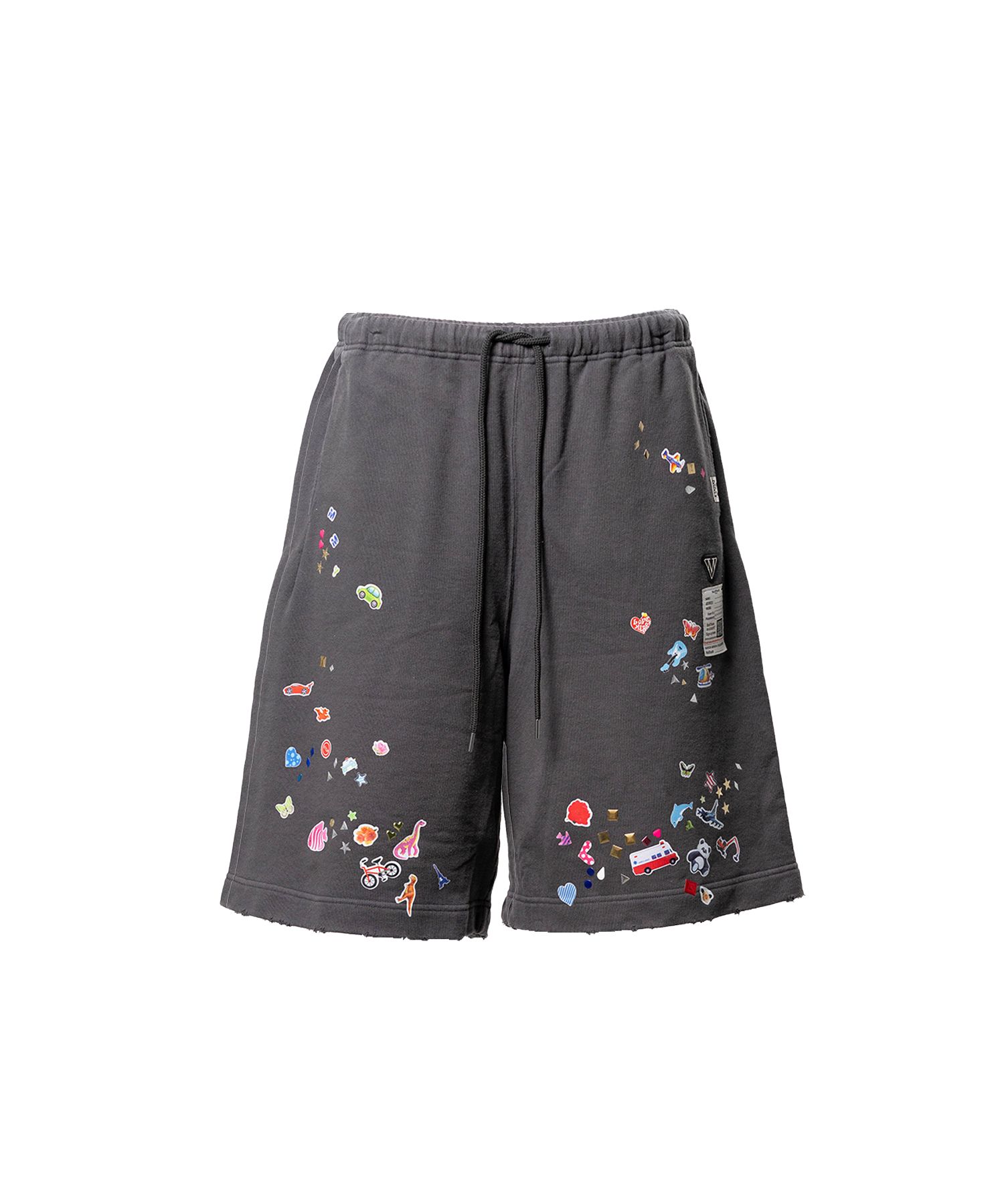 Kids Sticker Printed Sweat Shorts