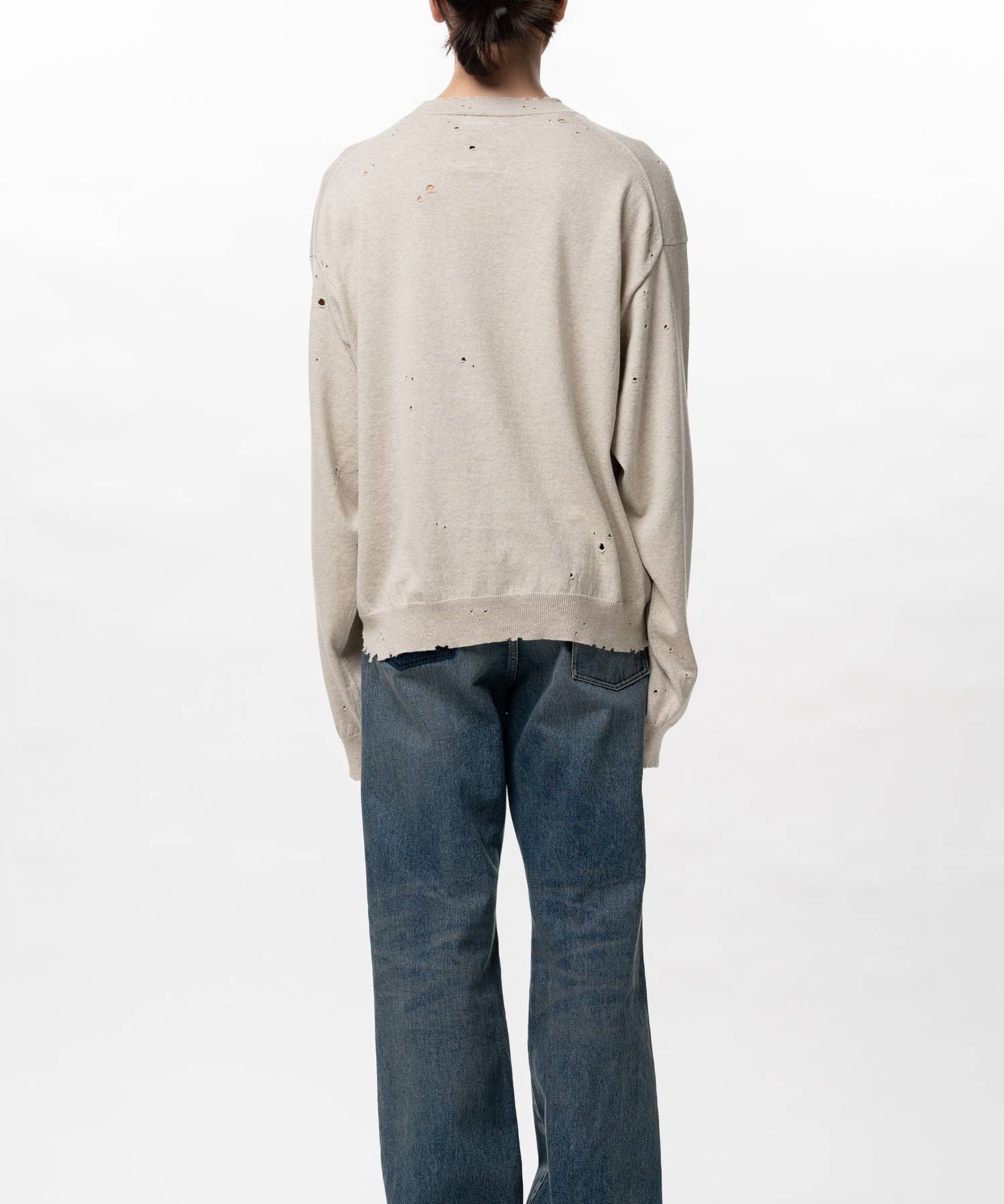 Distressed Knit Sweater