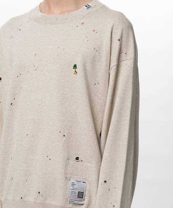 Distressed Knit Sweater