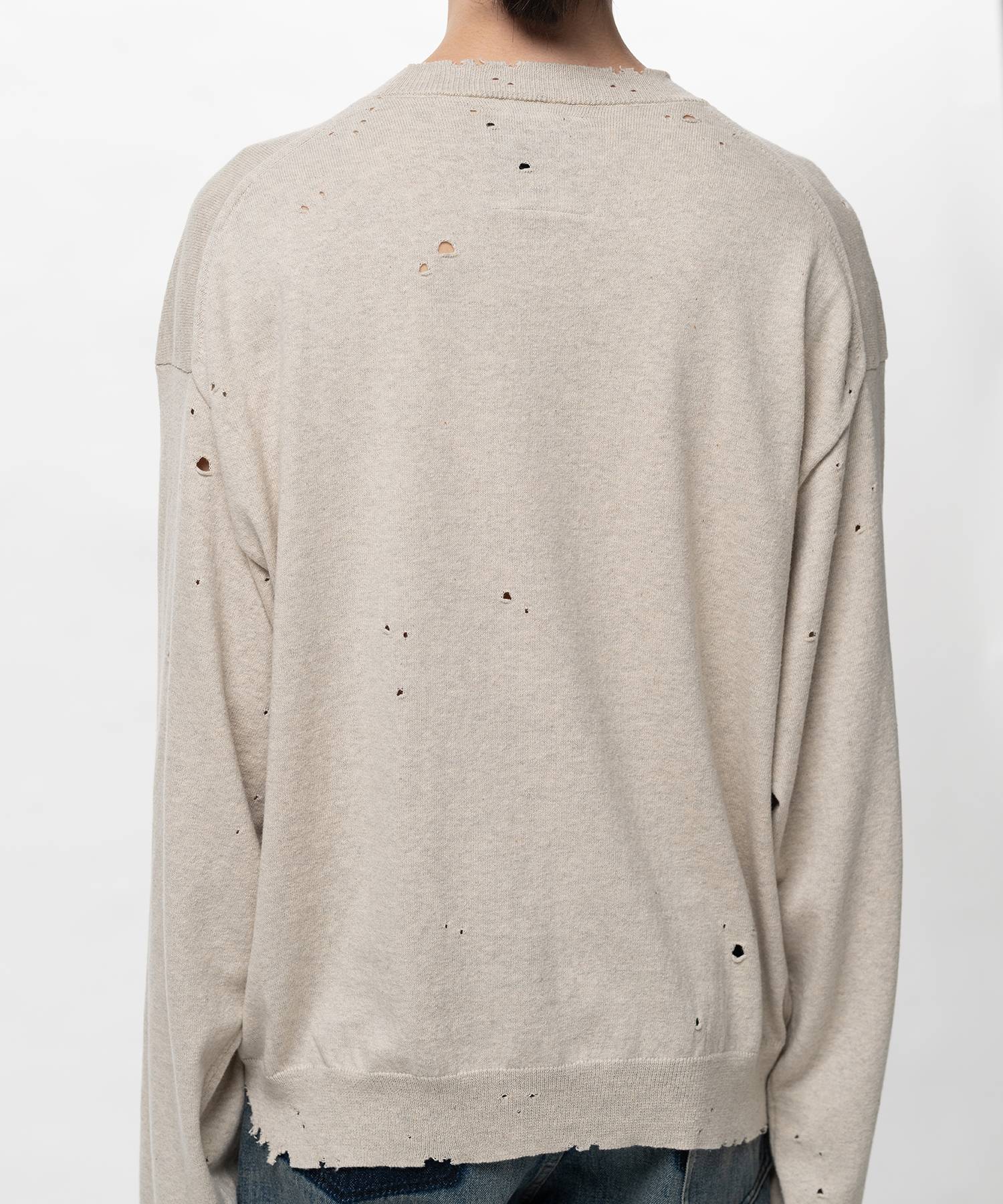 Distressed Knit Sweater