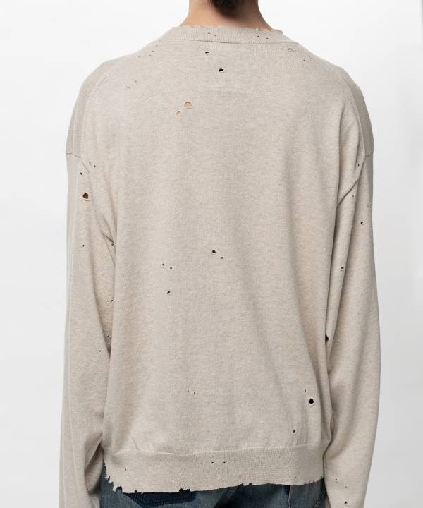 Distressed Knit Sweater