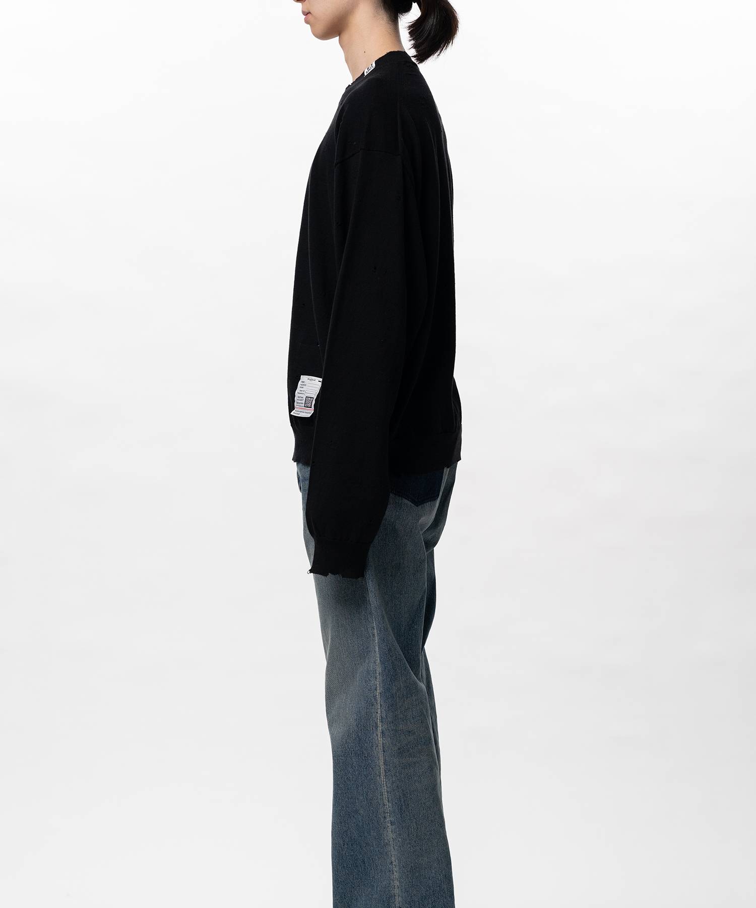 Distressed Knit Sweater