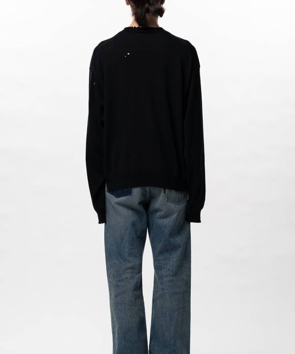 Distressed Knit Sweater