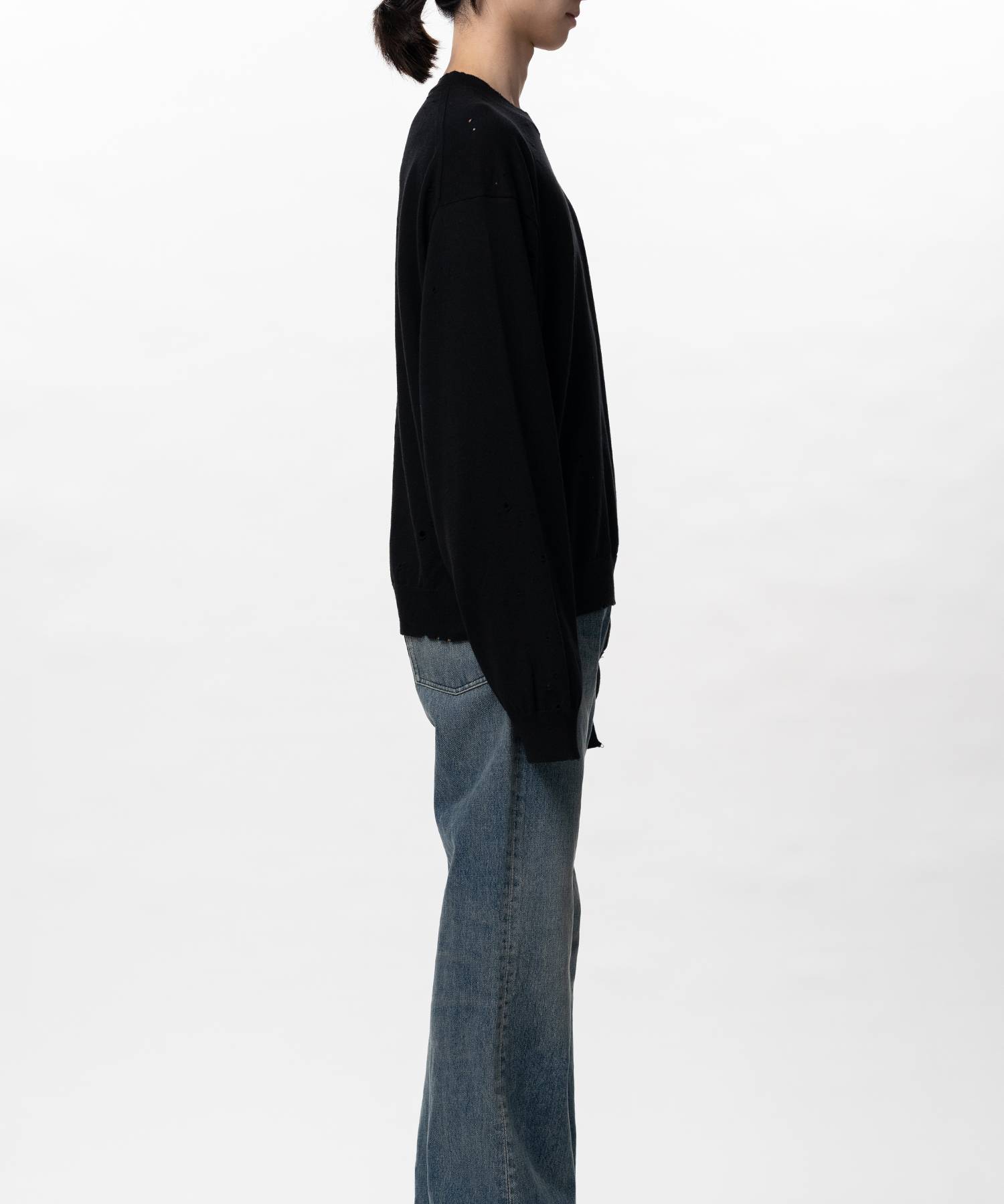 Distressed Knit Sweater