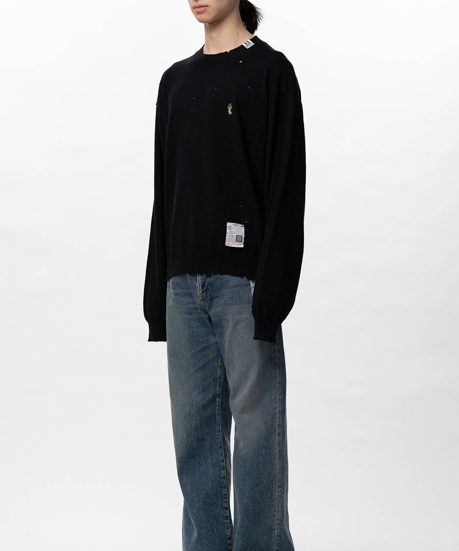 Distressed Knit Sweater