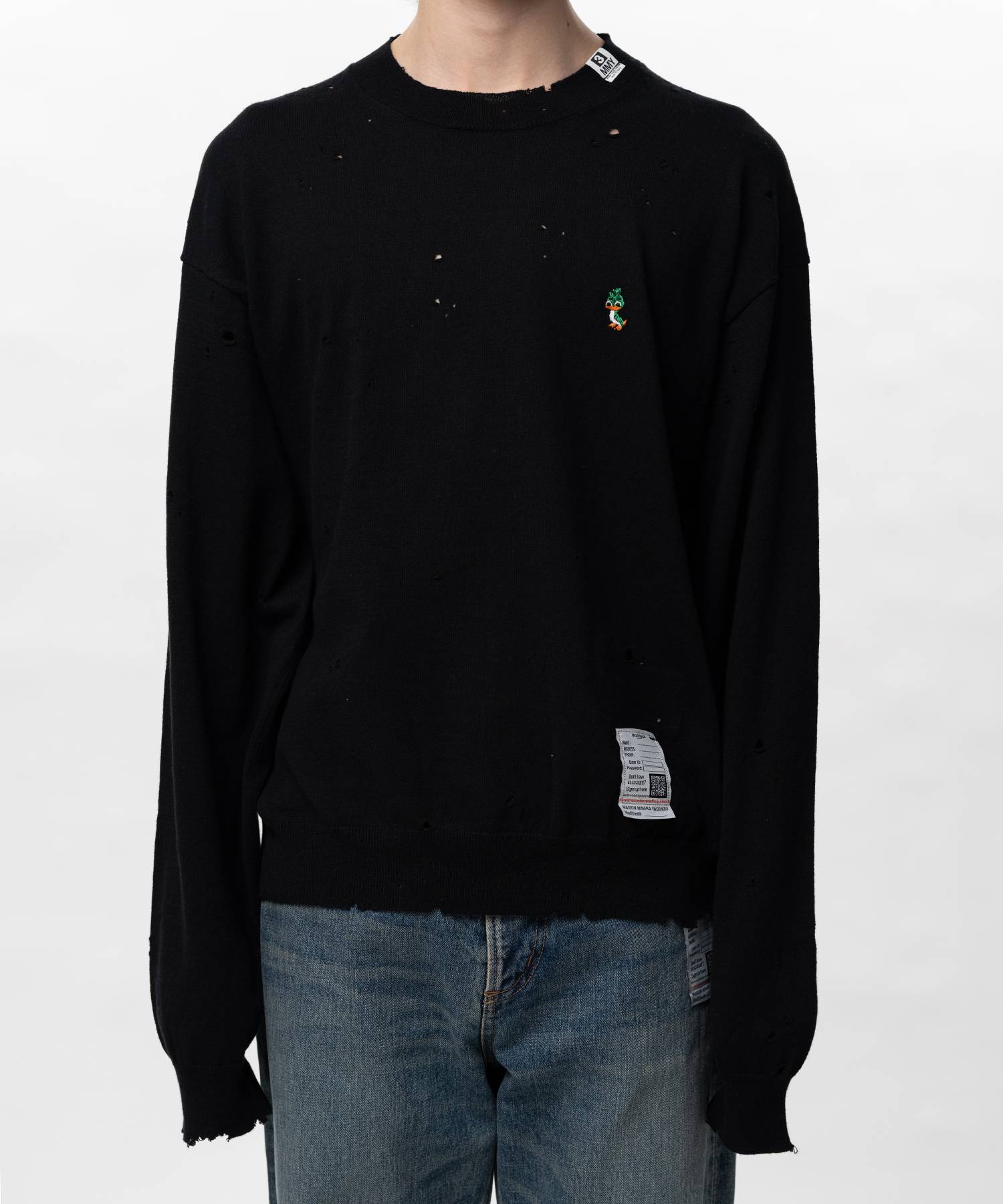 Distressed Knit Sweater