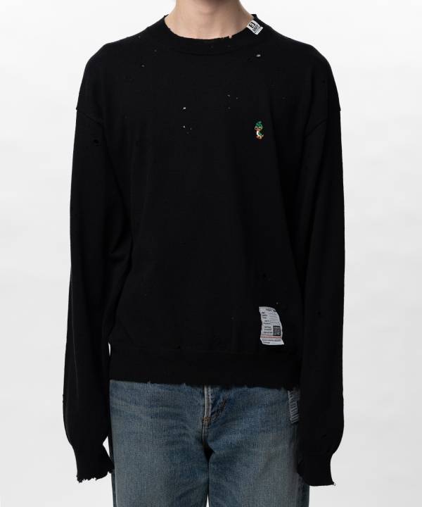 Distressed Knit Sweater