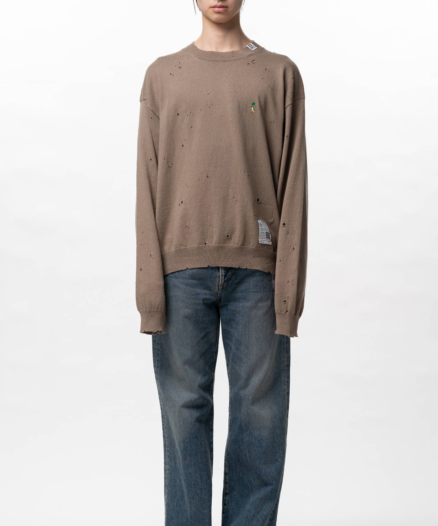 Distressed Knit Sweater