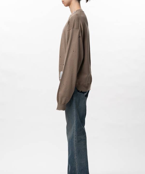 Distressed Knit Sweater