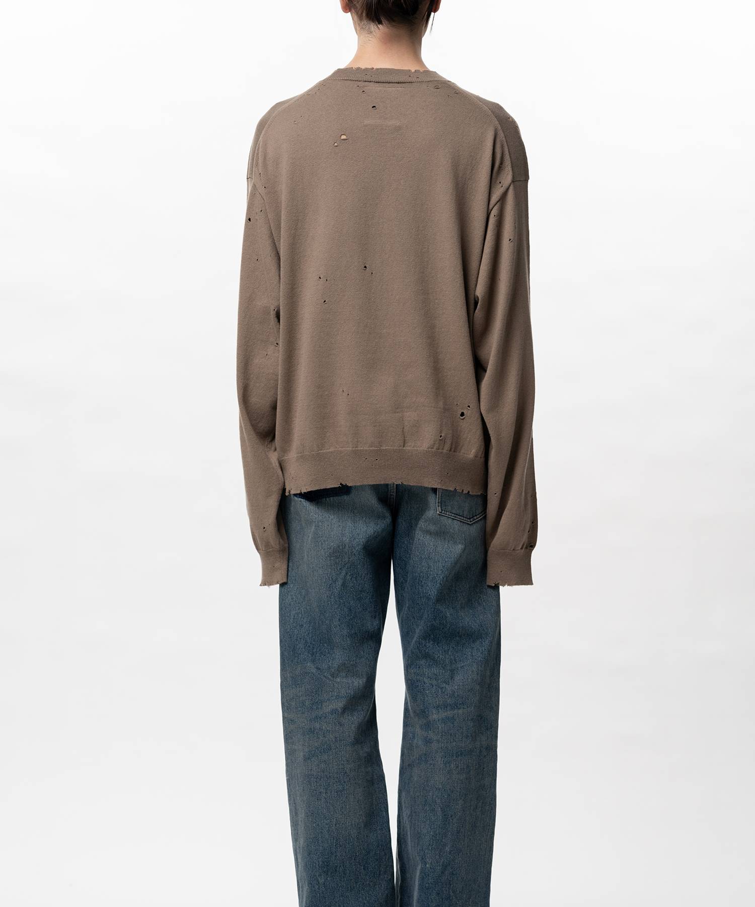 Distressed Knit Sweater