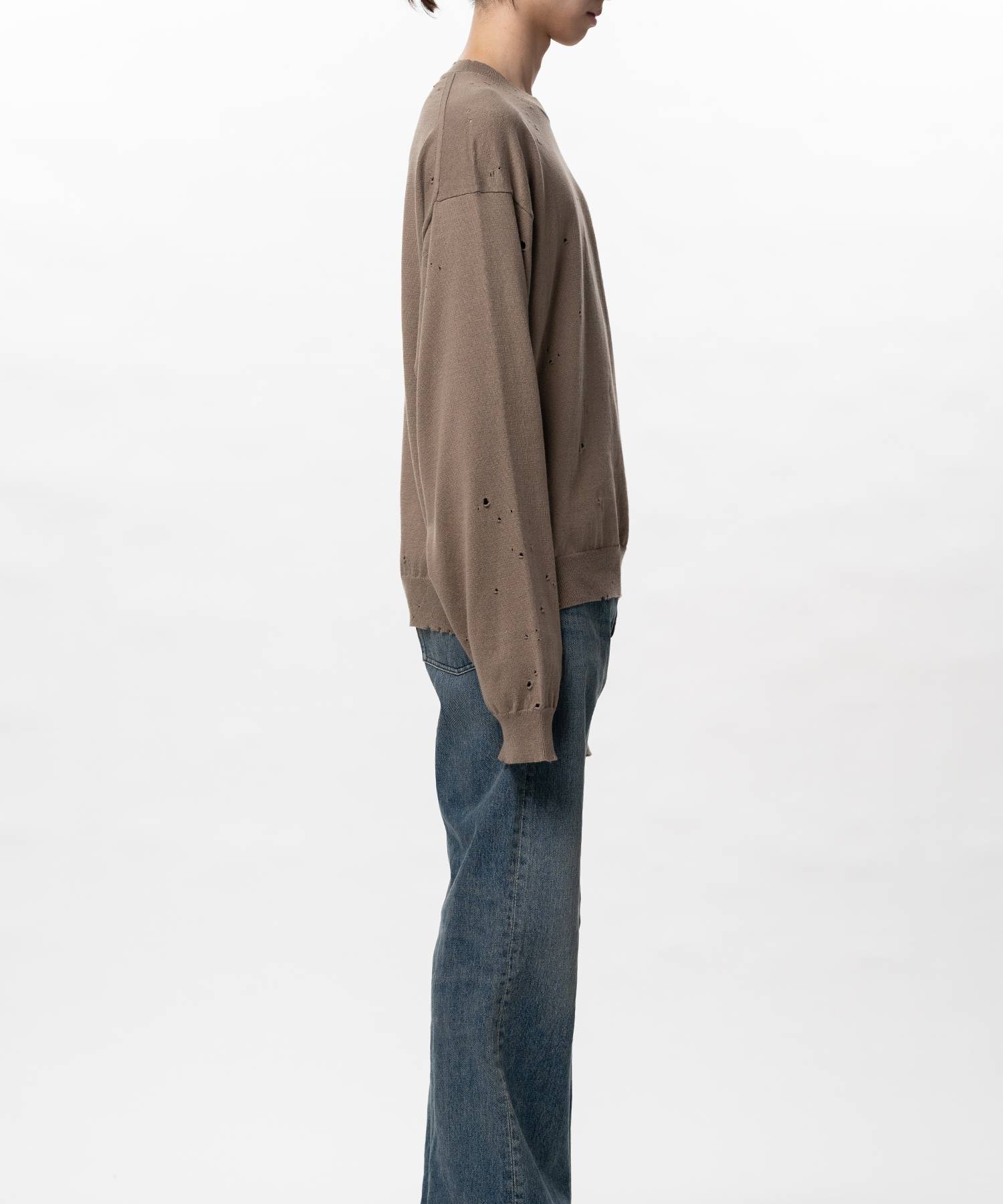 Distressed Knit Sweater