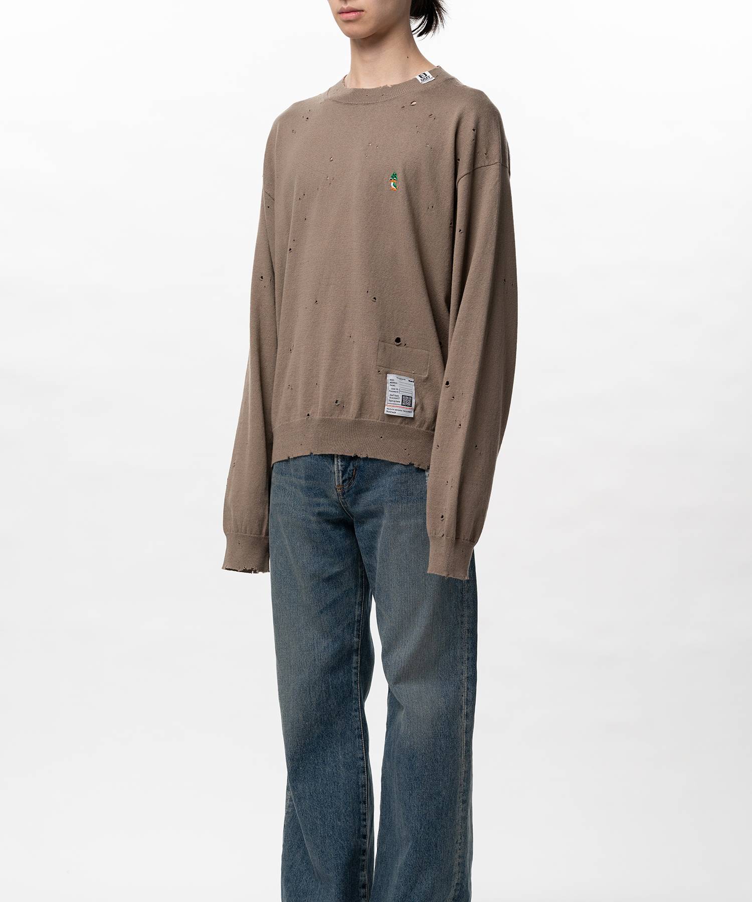 Distressed Knit Sweater