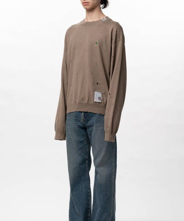 Distressed Knit Sweater