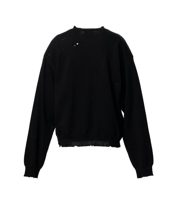 Distressed Knit Sweater