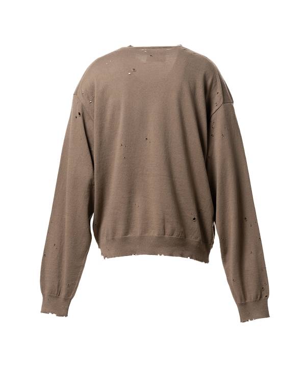 Distressed Knit Sweater