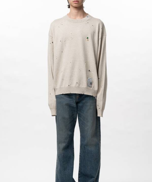 Distressed Knit Sweater