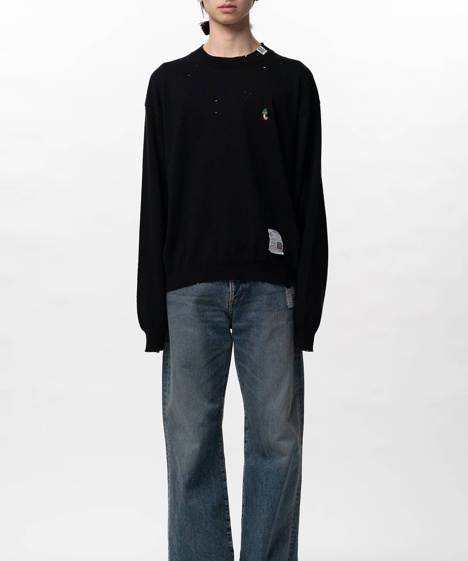 Distressed Knit Sweater