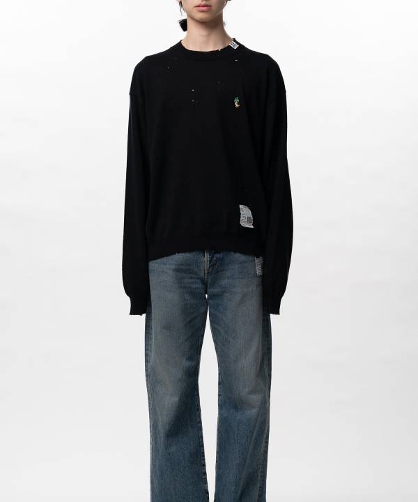 Distressed Knit Sweater