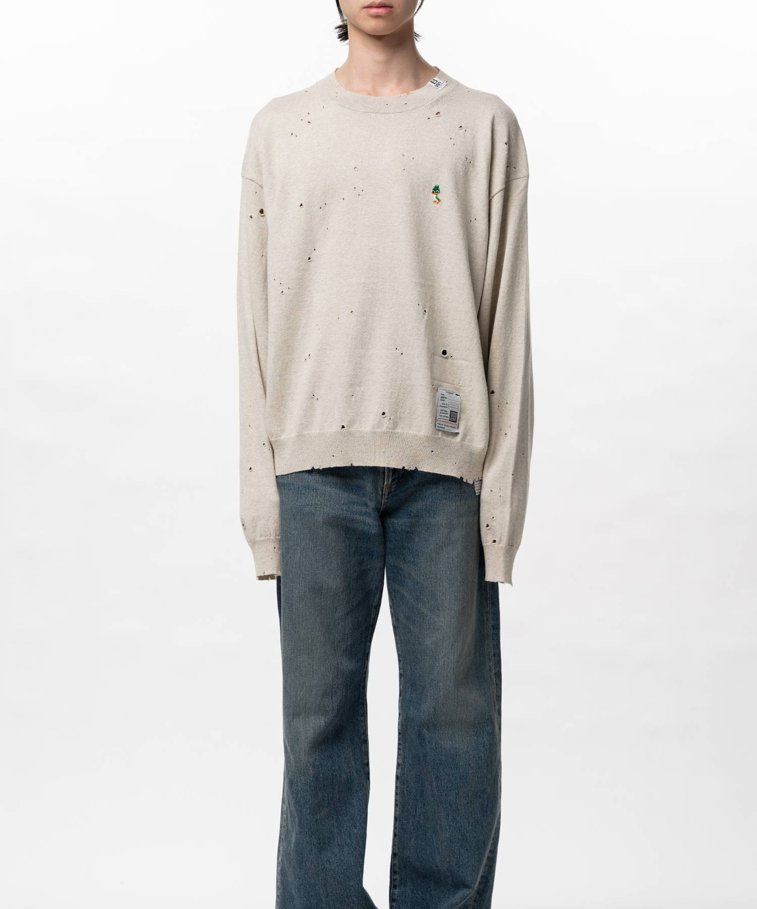 Distressed Knit Sweater