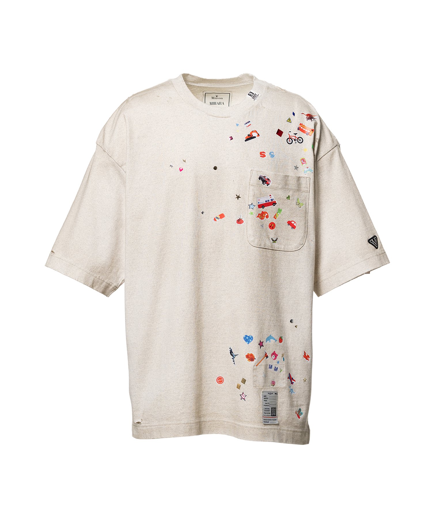 Kids Sticker Printed T-shirt