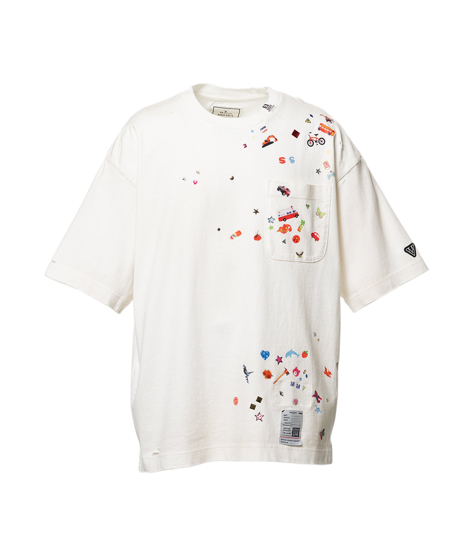 Kids Sticker Printed T-shirt