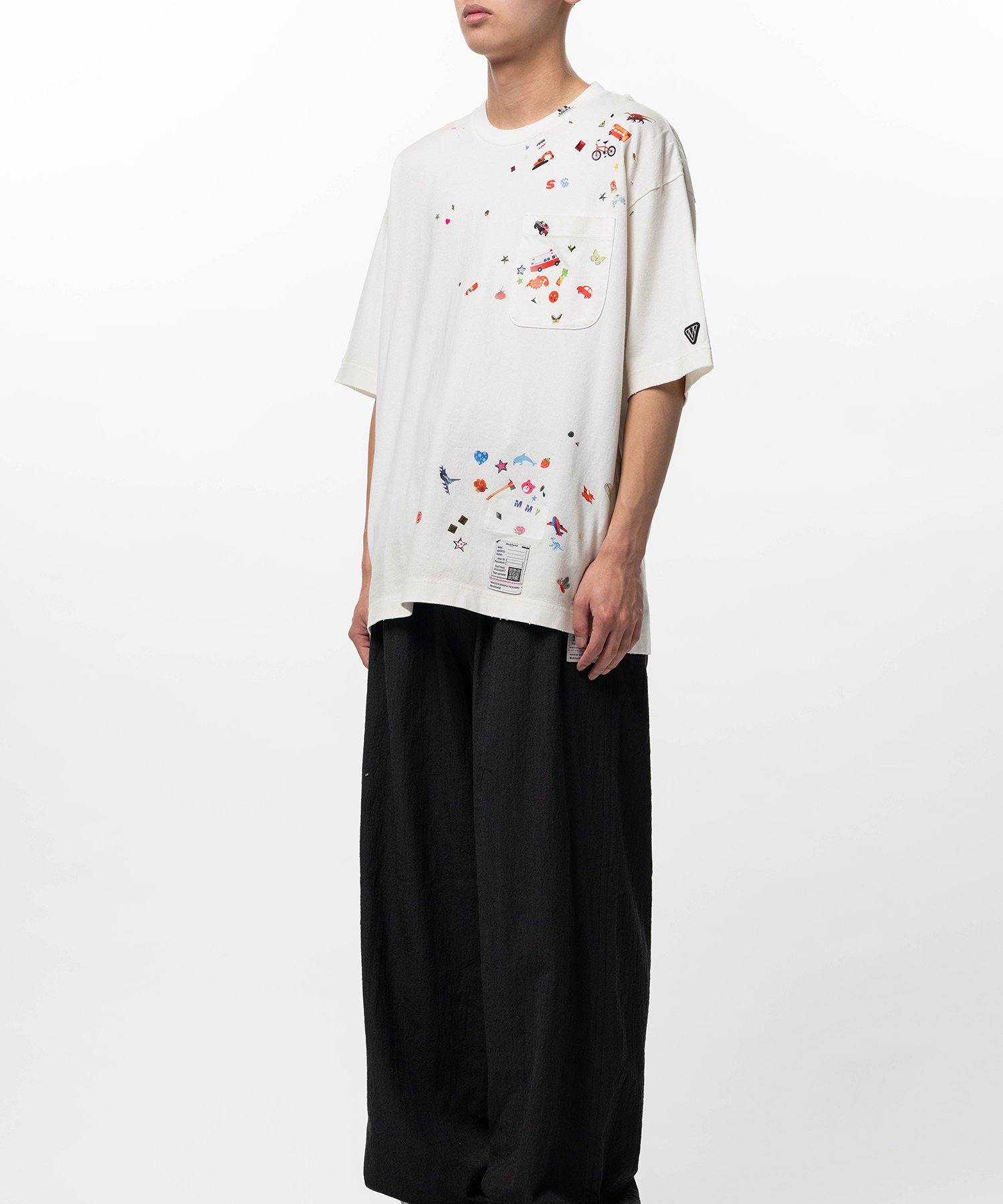 Kids Sticker Printed T-shirt