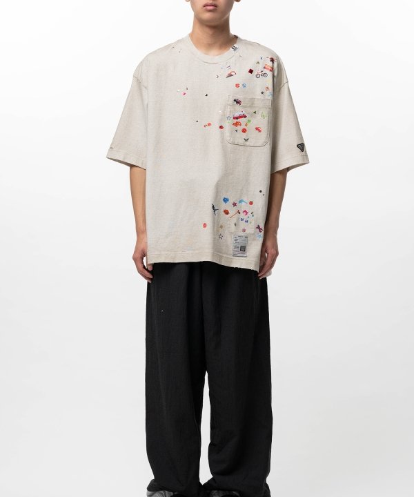 Kids Sticker Printed T-shirt