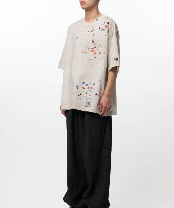 Kids Sticker Printed T-shirt