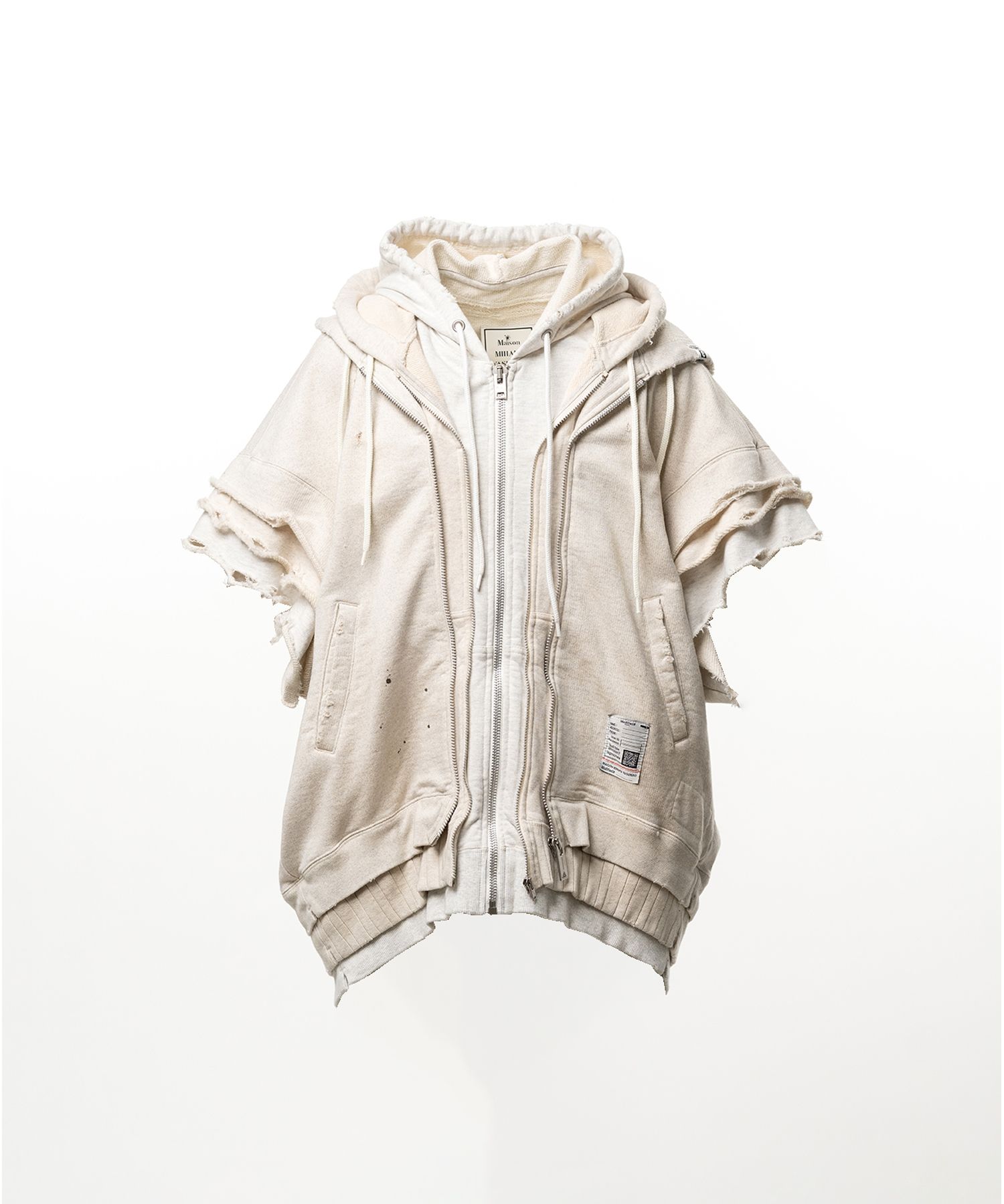 Triple Layered Zip-up Sweat Vest