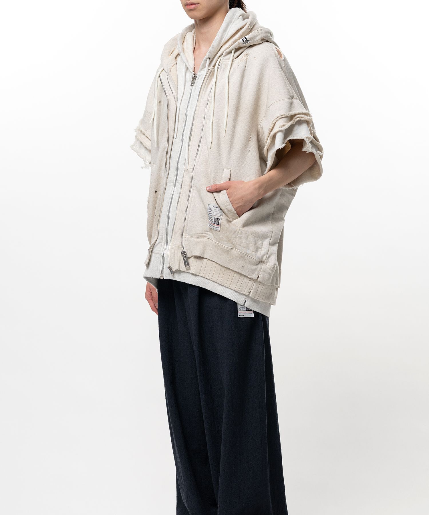 Triple Layered Zip-up Sweat Vest