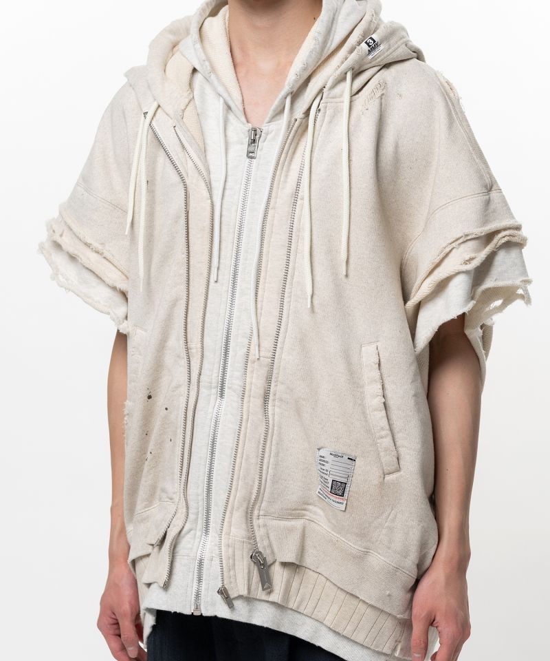 Triple Layered Zip-up Sweat Vest