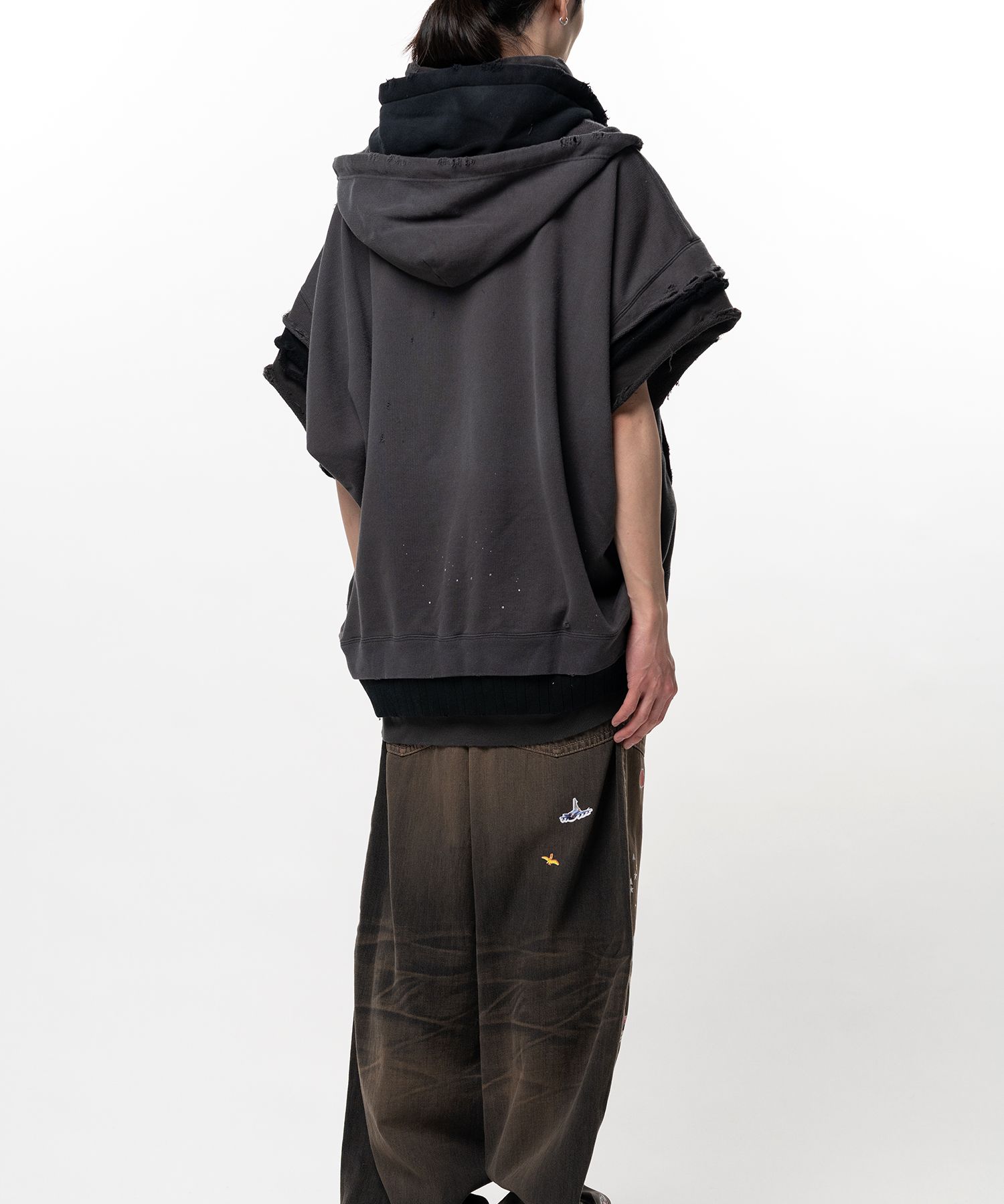 Triple Layered Zip-up Sweat Vest