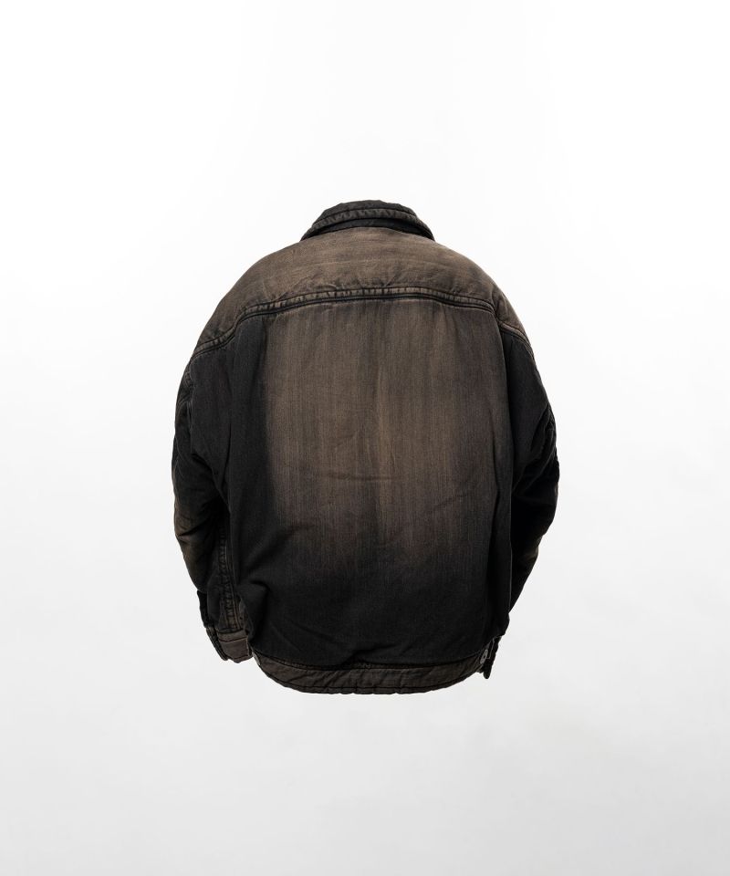 Puffer Denim Jacket