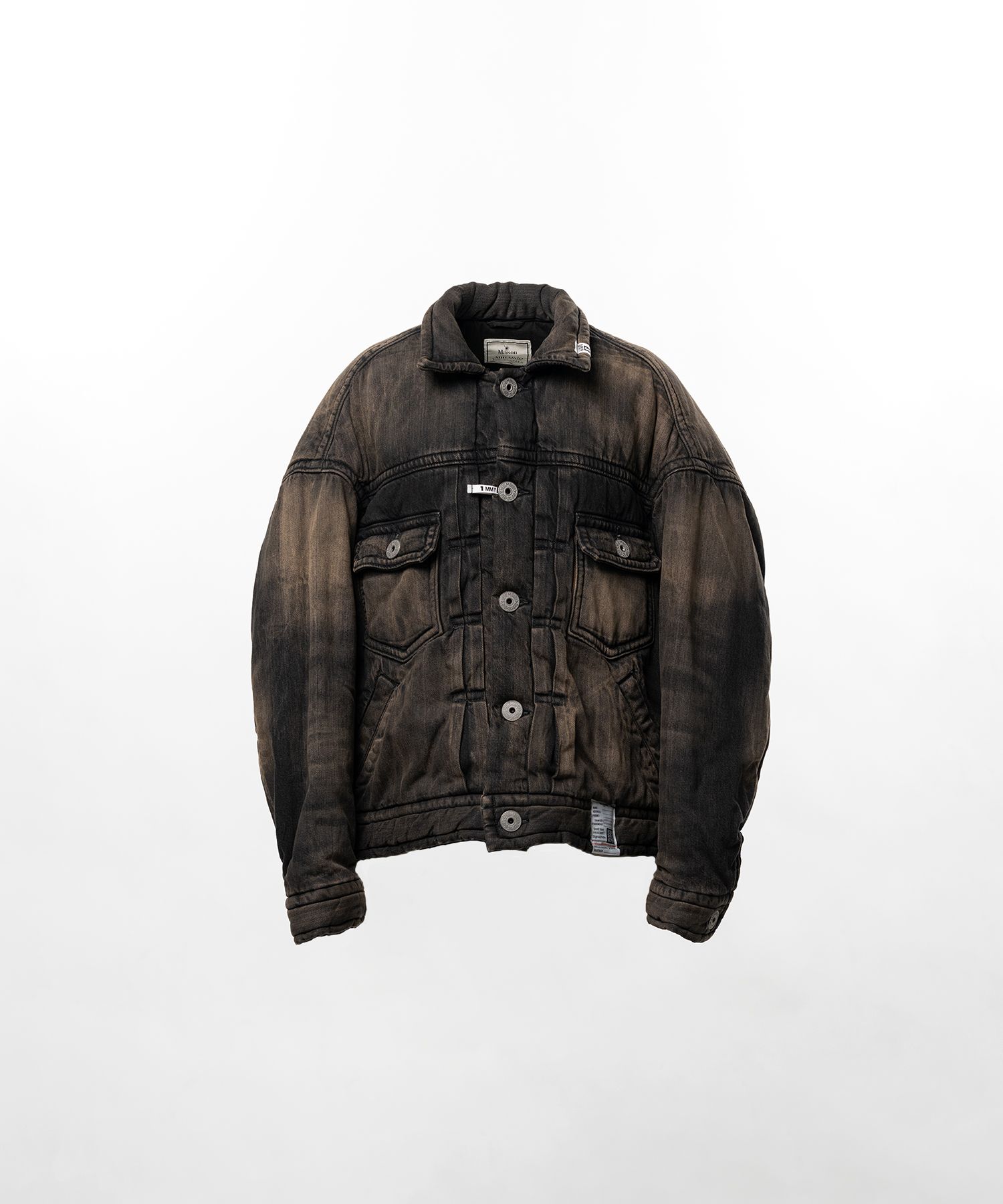 Puffer Denim Jacket