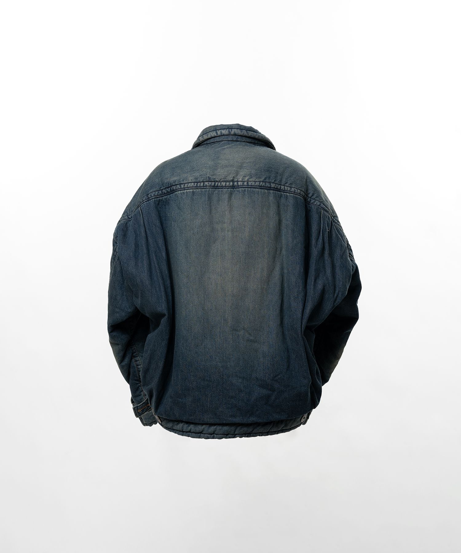 Puffer Denim Jacket