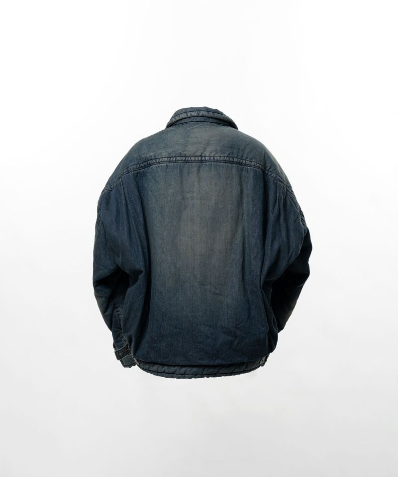 Puffer Denim Jacket