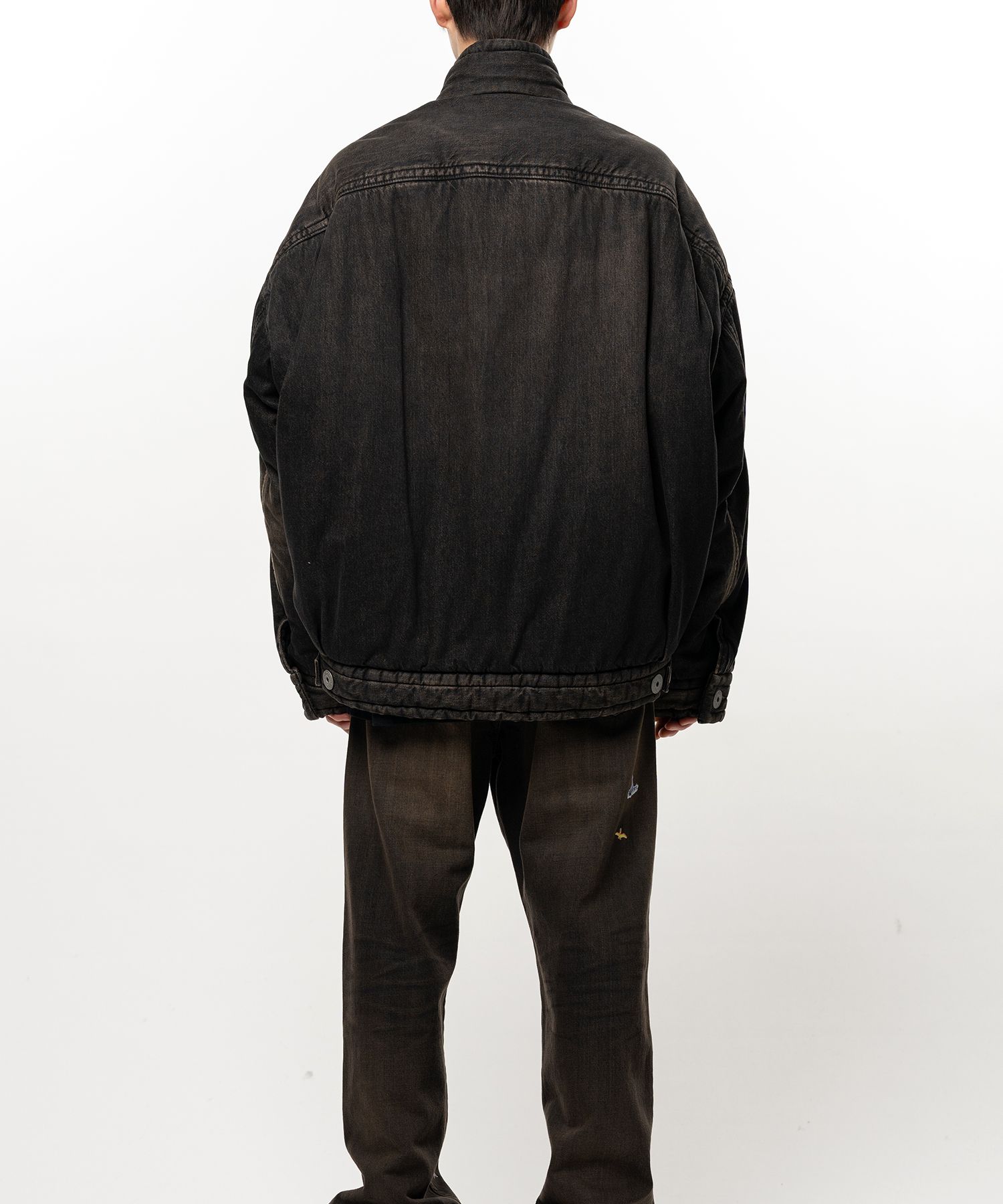 Puffer Denim Jacket