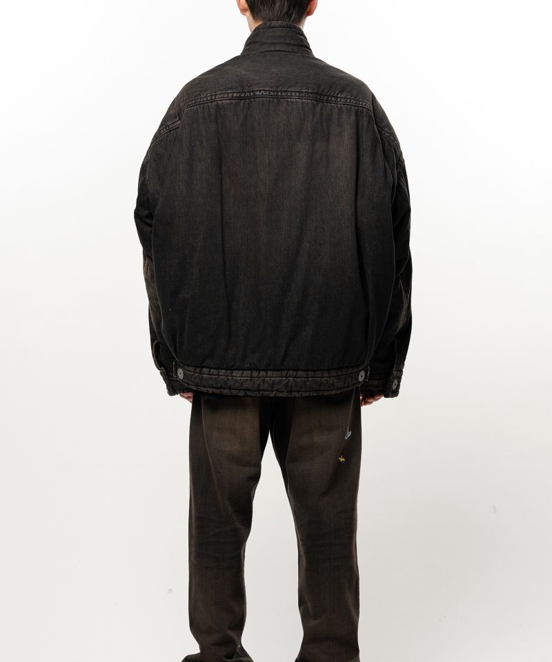 Puffer Denim Jacket