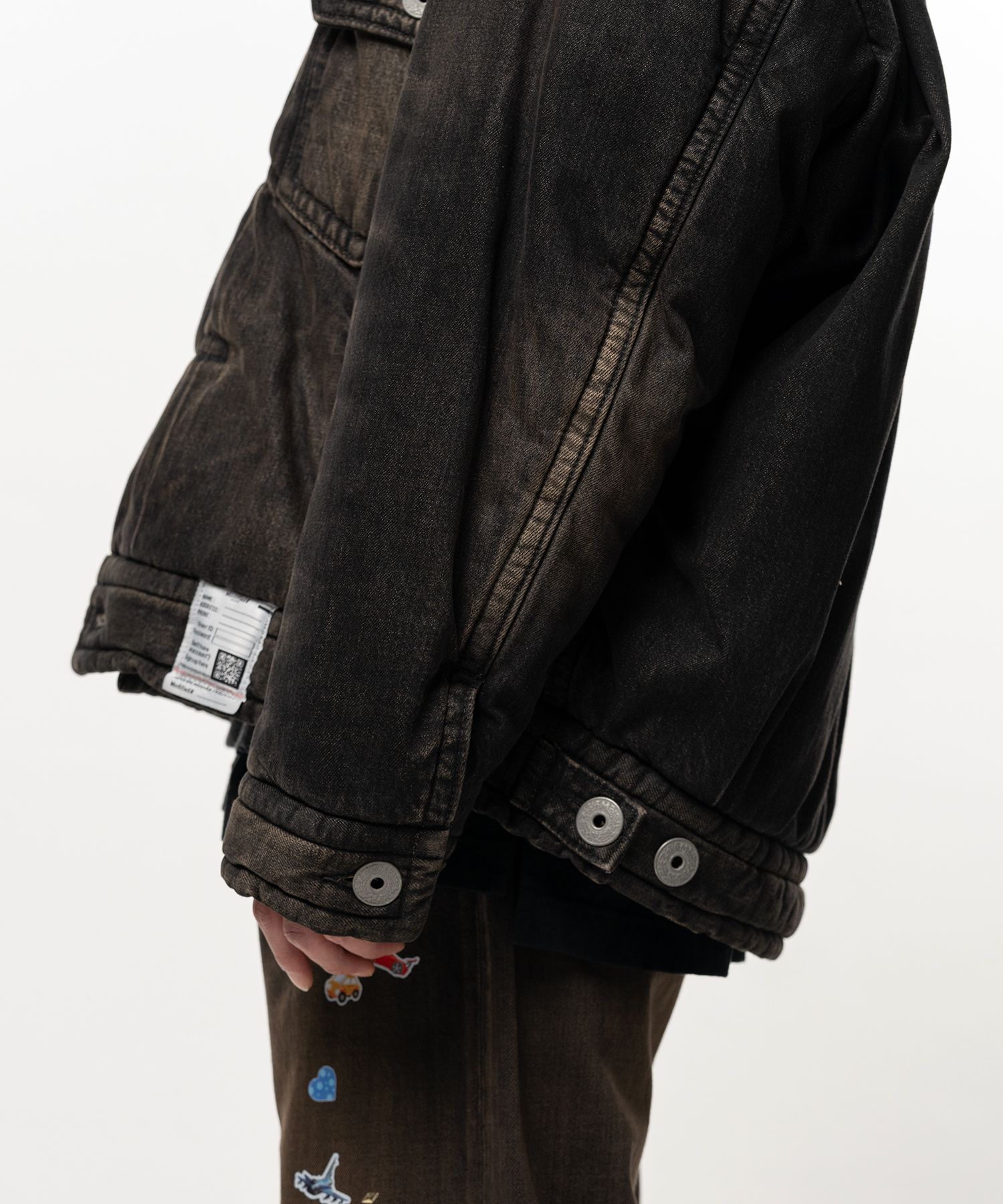 Puffer Denim Jacket