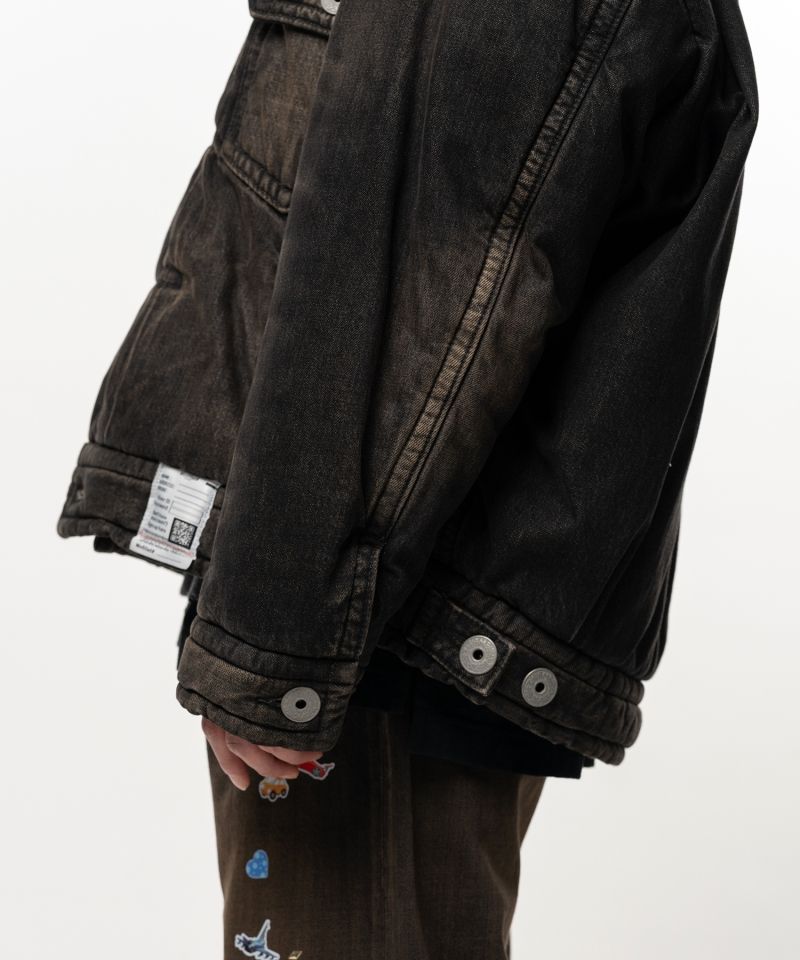 Puffer Denim Jacket