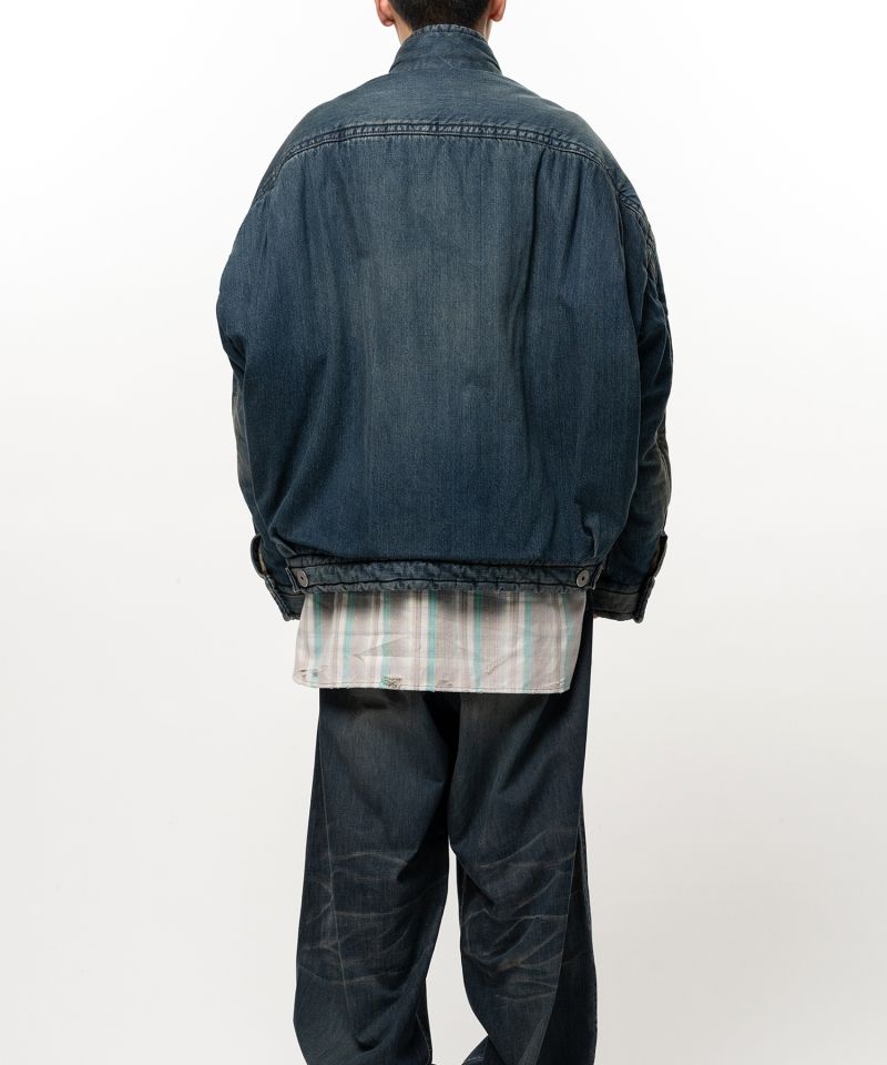 Puffer Denim Jacket