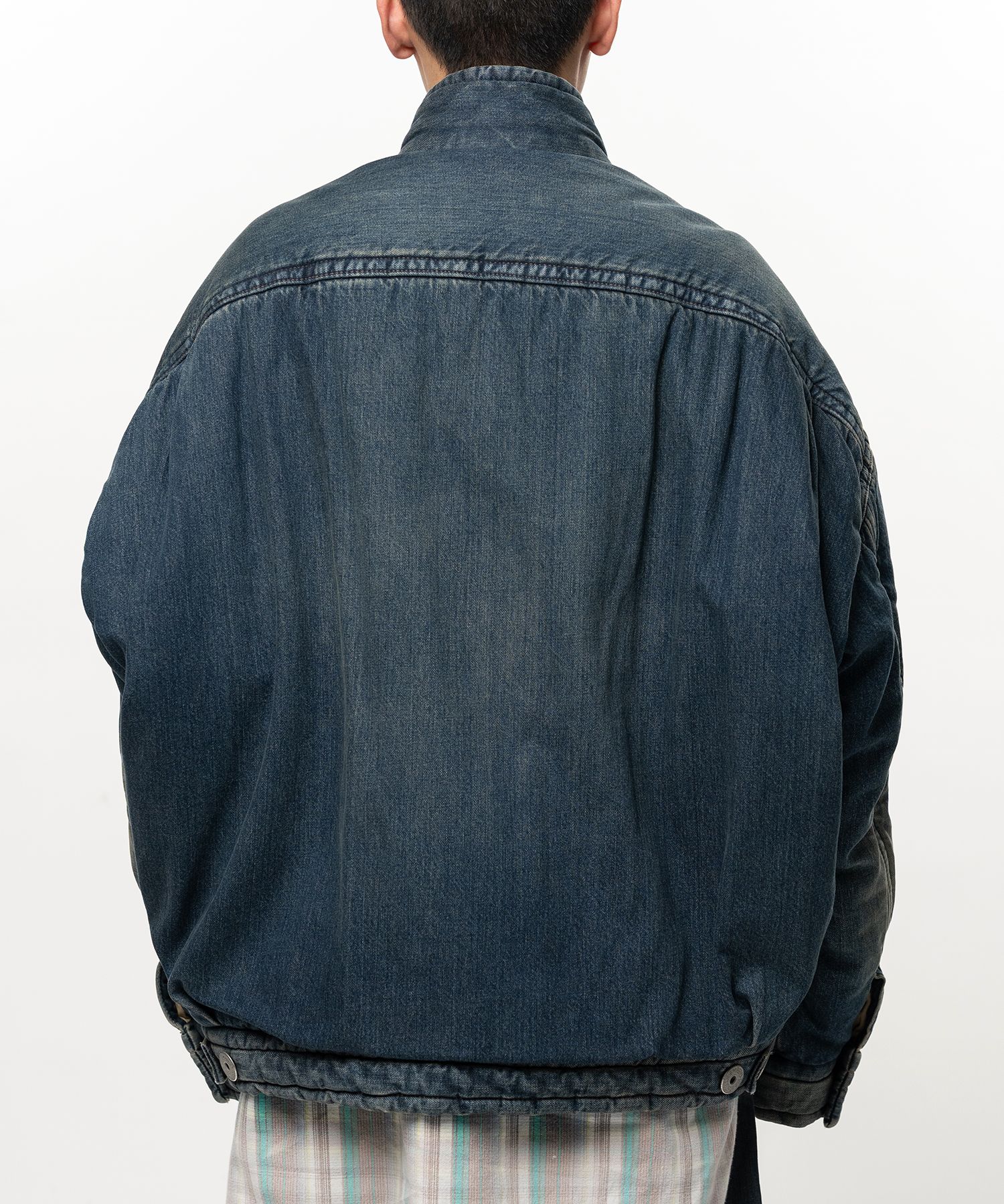 Puffer Denim Jacket