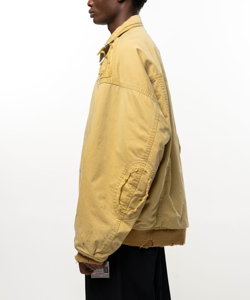 Damaged Back Satin Jacket