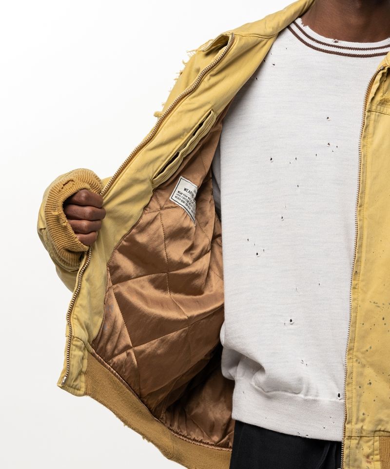 Damaged Back Satin Jacket