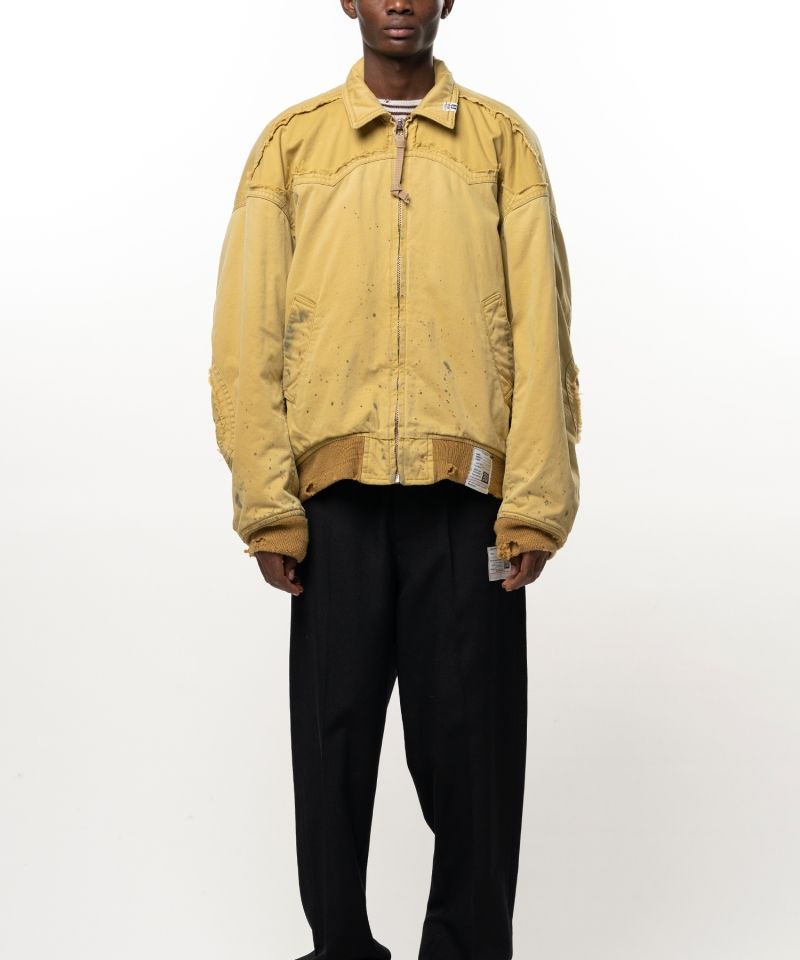 Damaged Back Satin Jacket