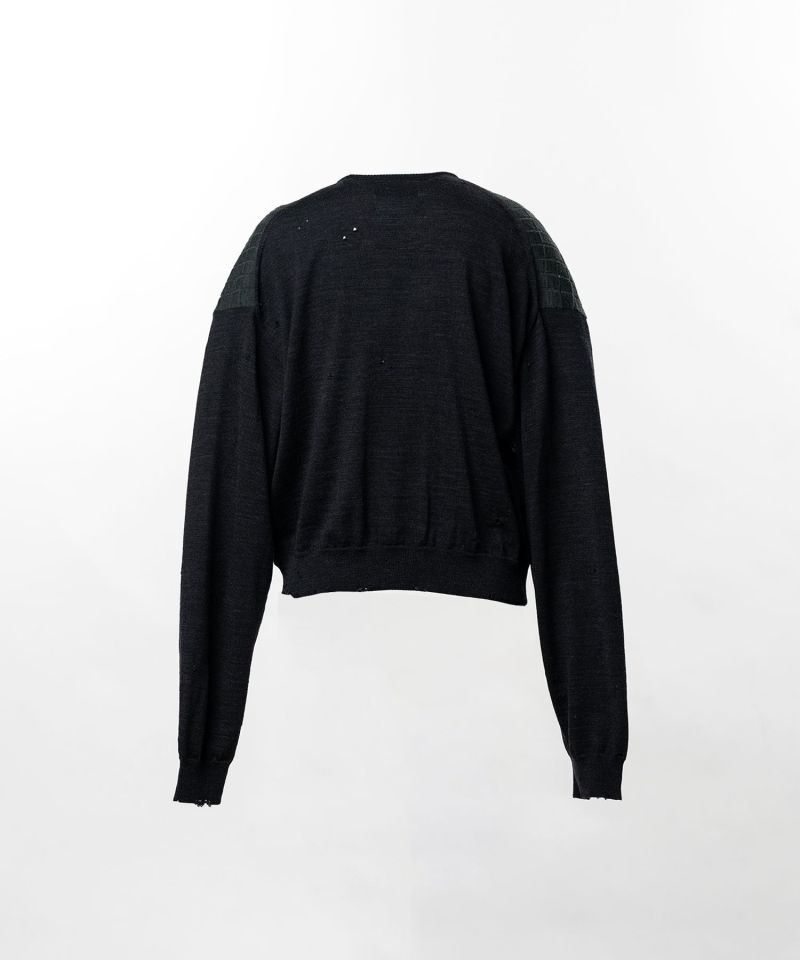 Distressed Knit Cardigan