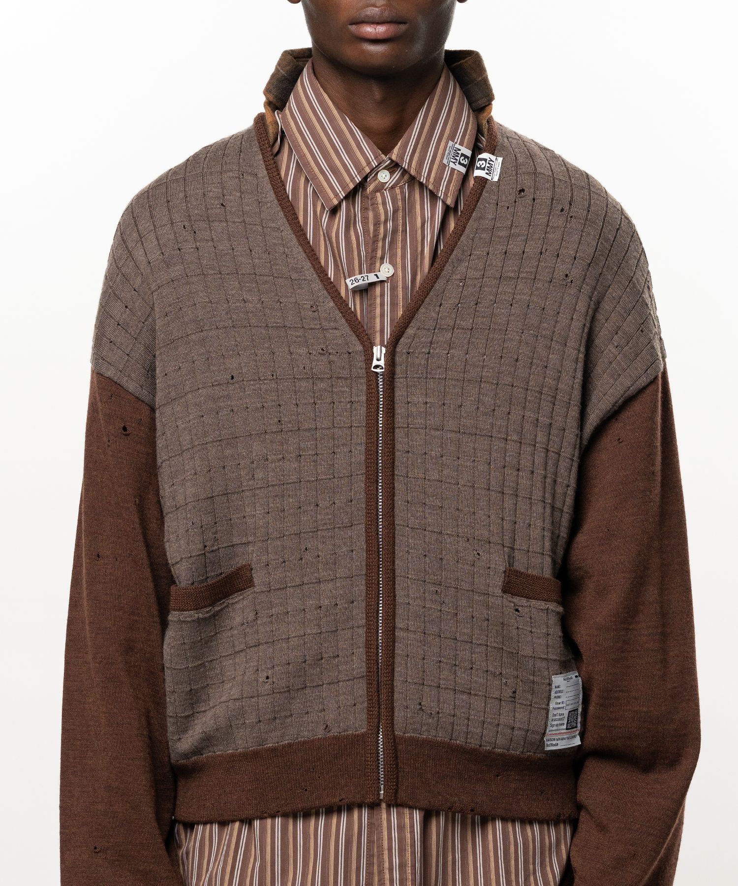 Distressed Knit Cardigan