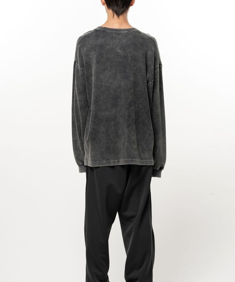 Bleached Waffle Long Sleeve T-Shirt